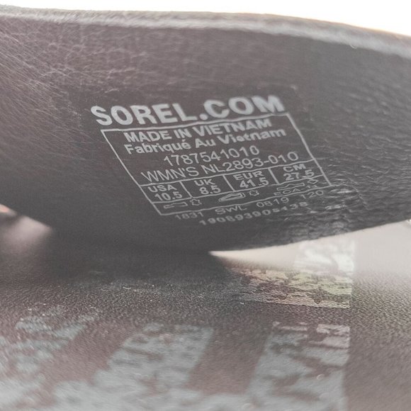 Sorel Black Sandals - Picture 7 of 8